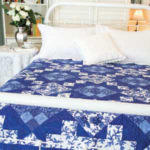 Bed And Breakfast Free King Size Blue White Bed Quilt Pattern