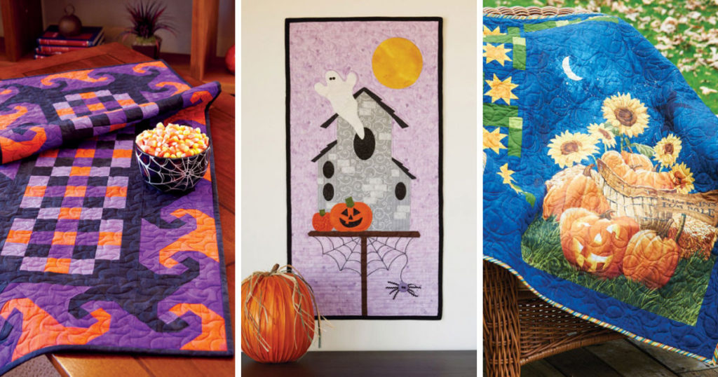 Halloween Decorating With Table And Wall Quilts Quilting Daily
