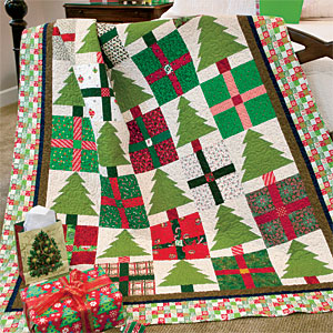 Pines & Presents: Cheerful Scrappy Christmas Lap Quilt Pattern ...