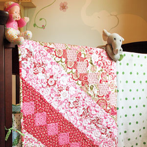 Rosy Lullaby Free Sweet Simple Floral Twin Quilt Pattern Quilting Daily