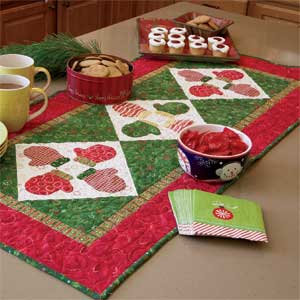 Quilted Mitten Christmas placemats