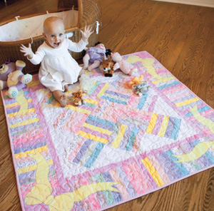 flannel baby quilt