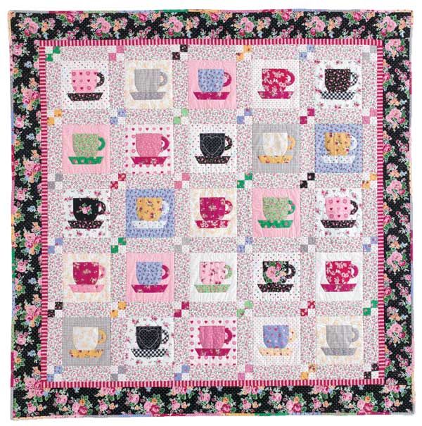 Teacup FREE Quilt Block Pattern Quilting Daily