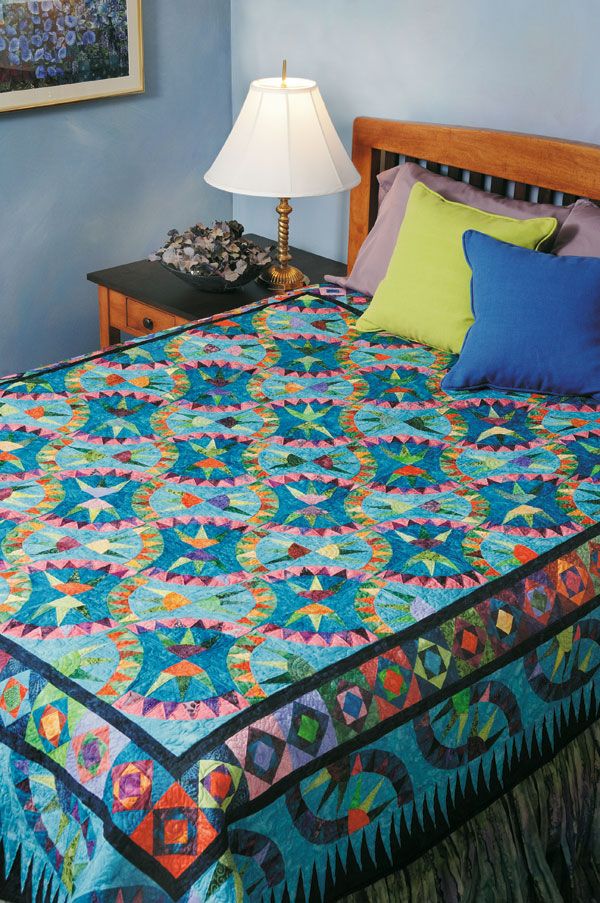 Cotton Quilt Fabric Batik Look Circles of Love Pastel Blocks Panel - AUNTIE  CHRIS QUILT FABRIC. COM
