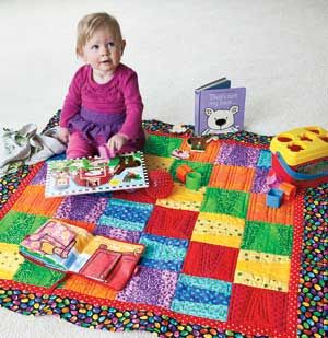 Quilting for baby - Tummy Time Mat