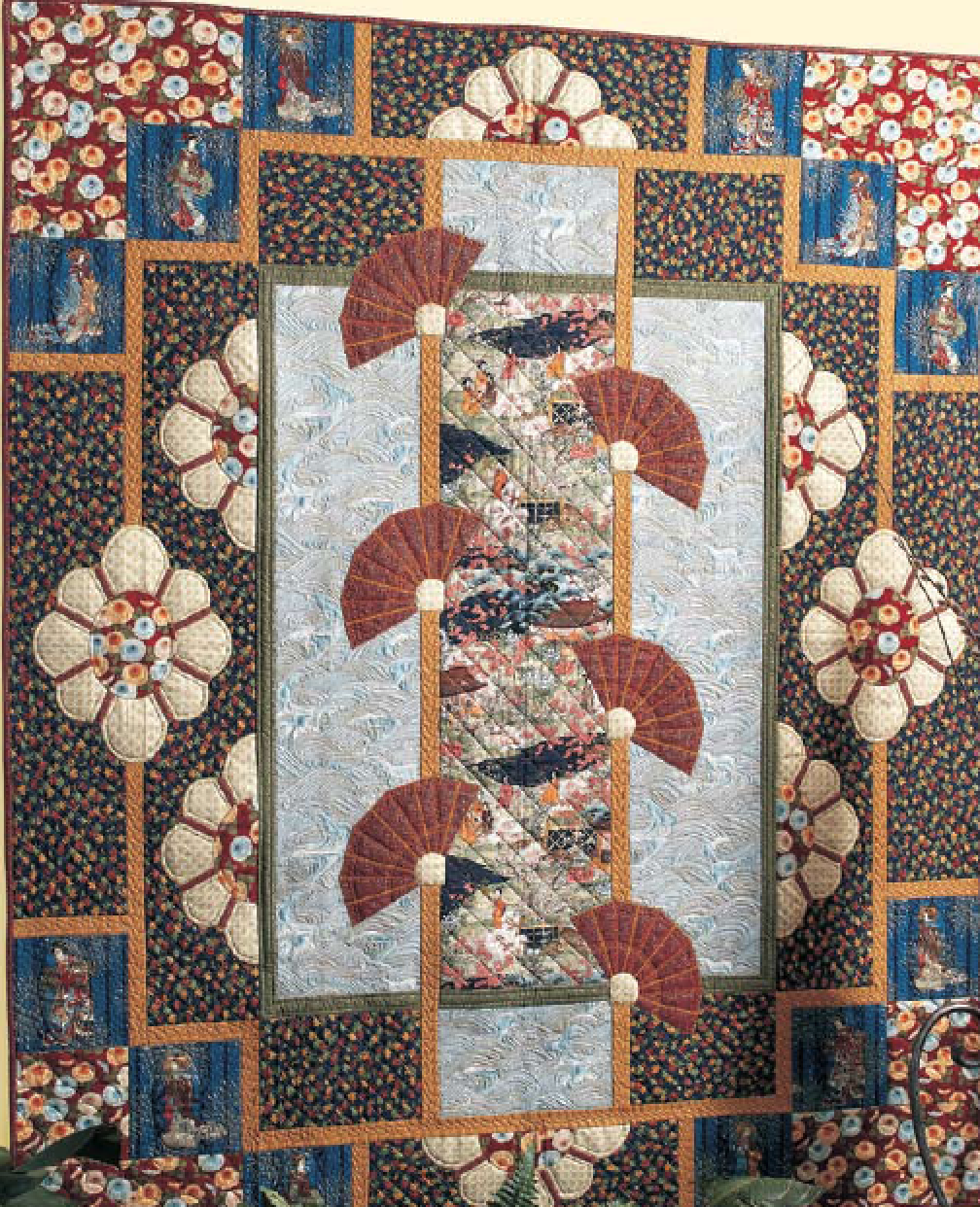 Free Asian Quilt Patterns Quilting Daily   Wall Hanging Asian Quilt 