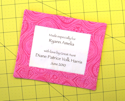 How to Make Quilt Labels Like a Pro
