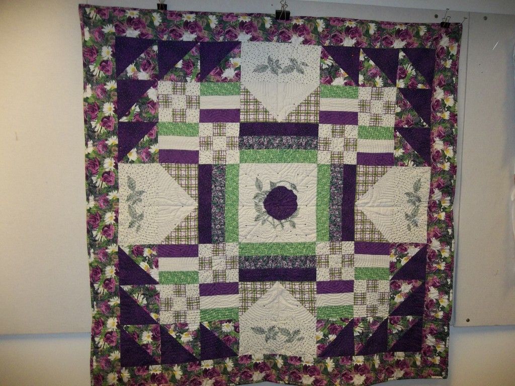 Free-motion quilting with a pattern