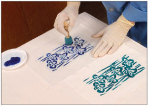 stencil printing on fabric