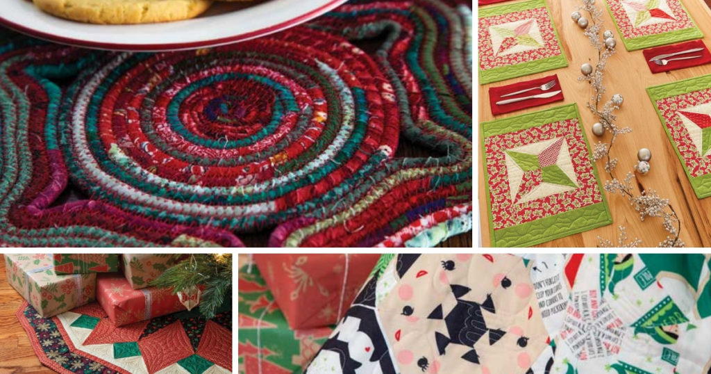 Download Christmas Quilt Pattern Extravaganza Quilting Daily PSD Mockup Templates