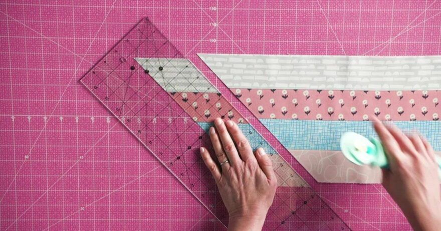  New Leaf Stitches Clearly Perfect Angles Template Fabric  Alignment Guide for Sewing 45 Degree Angles - Clings to Smooth Surfaces