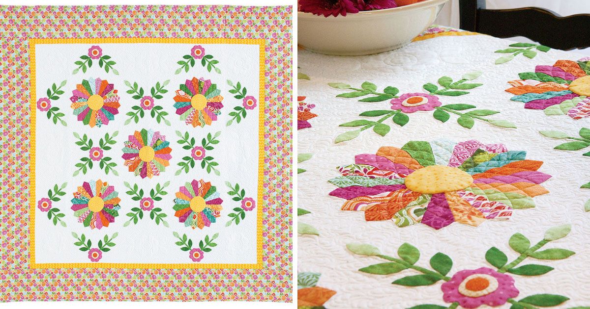 Free Applique Flower Quilt Block Patterns Best Flower Site