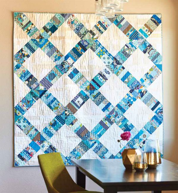 25+ Modern Scrap Quilt Patterns - Scrap Fabric Love