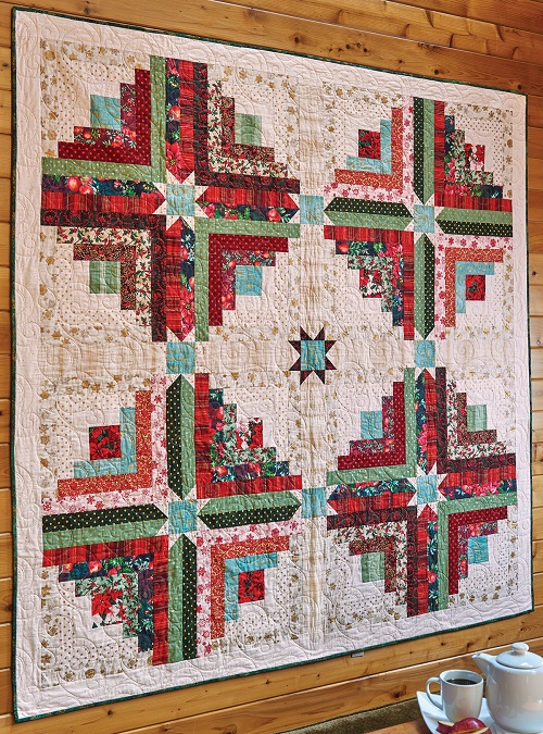 Log Cabin Star Pattern Download Quilting Daily