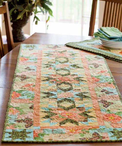 Fluttering By Table Runner Pattern Download | Quilting Daily