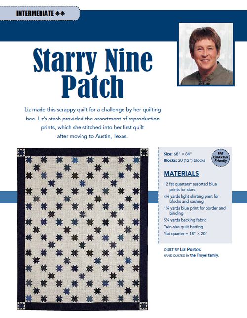 Starry Nine Patch Quilt Pattern Download | Quilting Daily