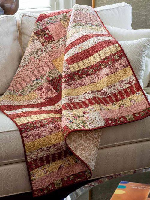 Strips and Squares Quilt Pattern Download