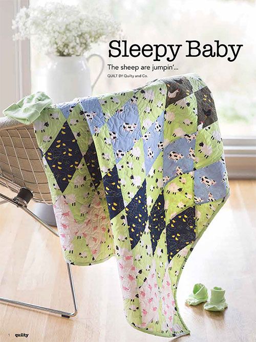 Sleepy Sheep Baby Quilt