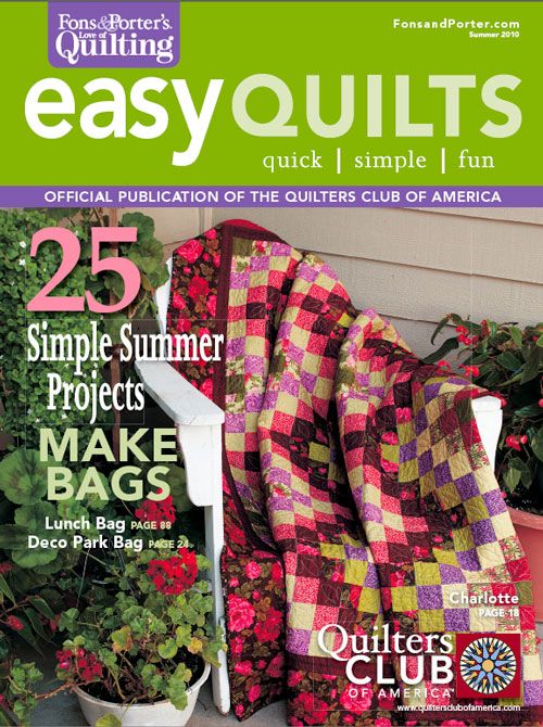 Easy Quilts Summer 2010 Digital Edition Quilting Daily