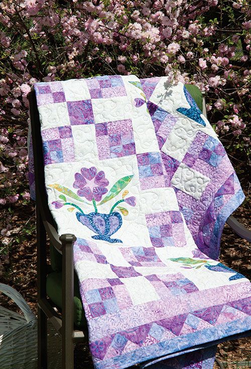 Violet Posies Quilt Pattern Download Quilting Daily