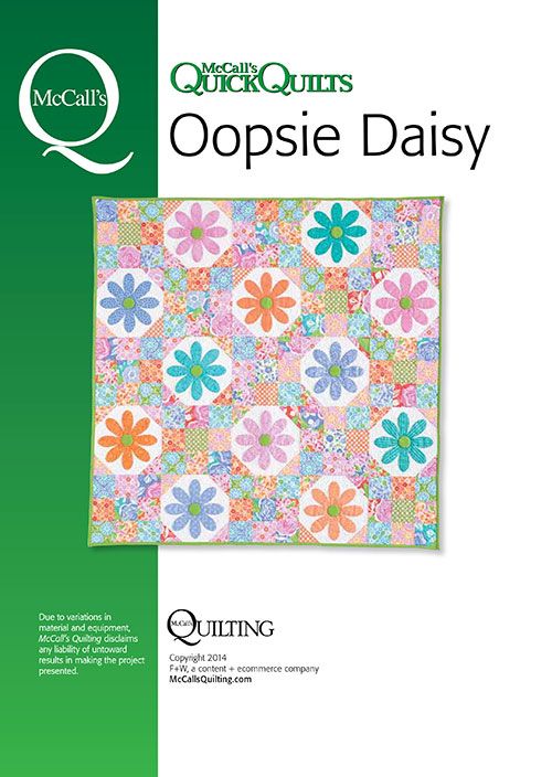 Oopsie Daisy Quilt Pattern Download Quilting Daily