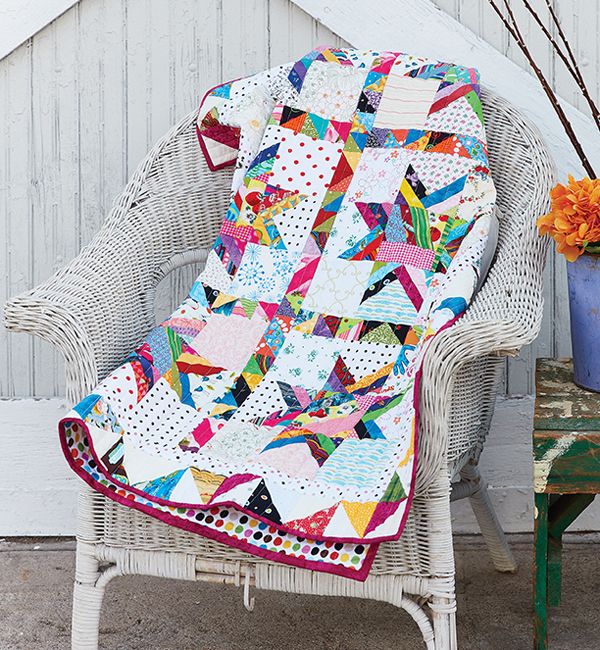 A FUN CRAZY PATCHWORK FLOWER BLOCK YOU HAVE TO MAKE!