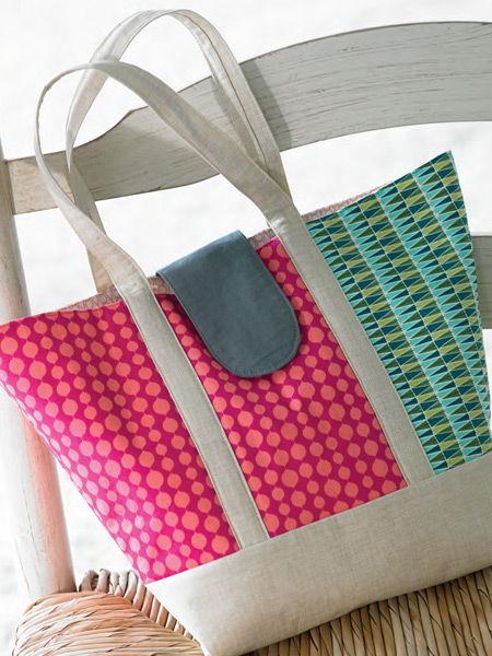 Off Center Tote Pattern Download | Quilting Daily