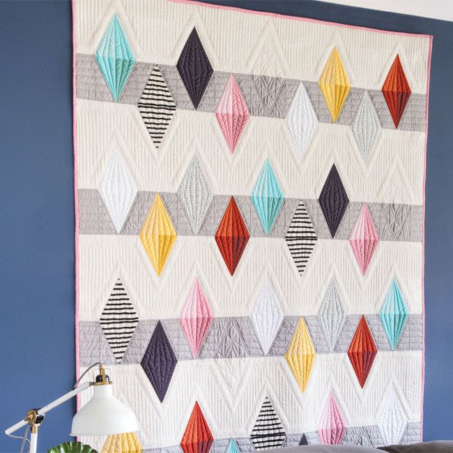 Diamonds On Display Quilt Pattern Download Quilting Daily