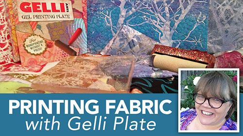 Gel Printing on Fabric 