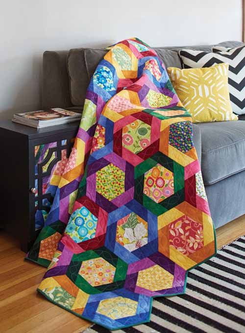 Holiday Gifts for Quilters, Quilting Gifts, Sewing Gifts for Sewers, Quilt  Patterns Hexies, Hexagon Quilt Patterns, PDF Quilt Patterns 