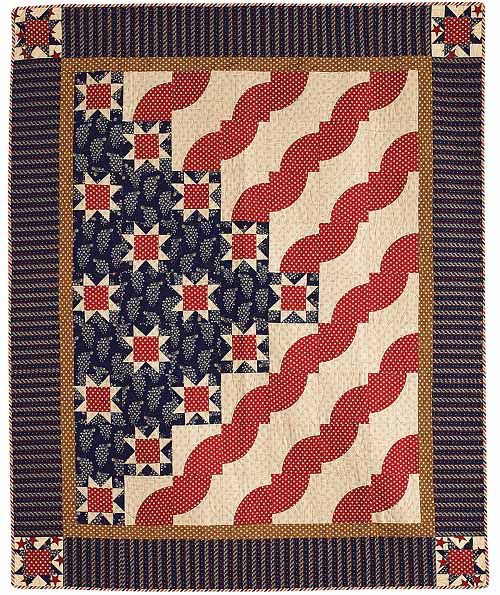 Stars & Stripes 11 Panel Quilt Kit