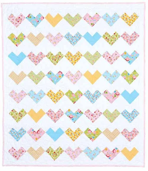 Sweethearts Baby Quilt Pattern Download