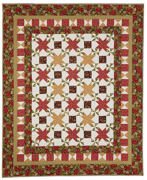 Autumn Star Shine Quilt Pattern Download | Quilting Daily