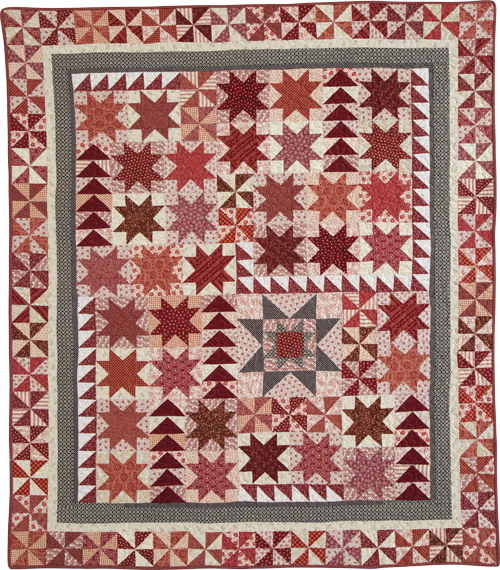 Crimson And Cream Quilt Pattern Download Quilting Daily