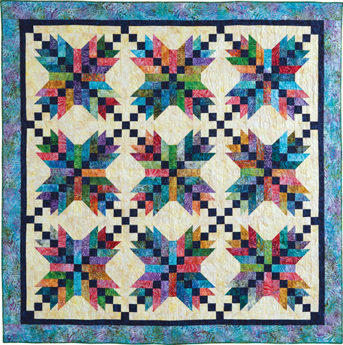 Jamaican Stars Quilt Pattern Download Quilting Daily