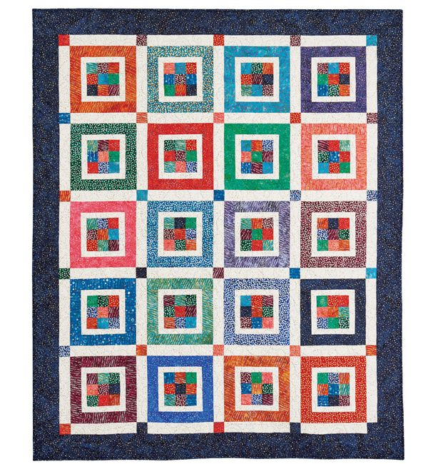 Mary Jane s Nine Patch Squared Quilt Pattern Download Quilting Daily