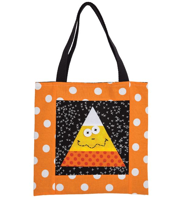 Quilt Block Tote Bag Tutorial - Halloween Version! - The Polka Dot