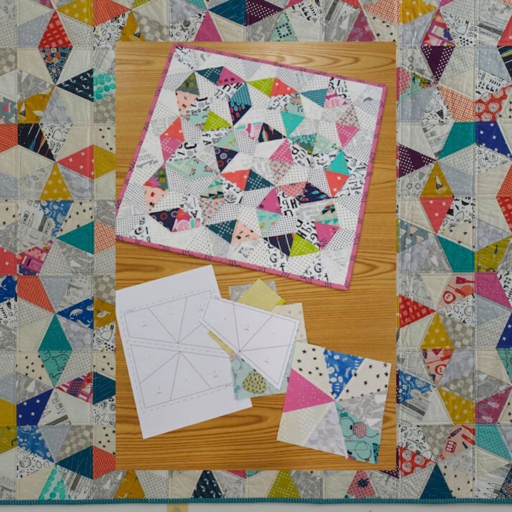 Quilt Block 10: Pattern and Template  Paper piecing quilts, English paper  piecing quilts, Millefiori quilts