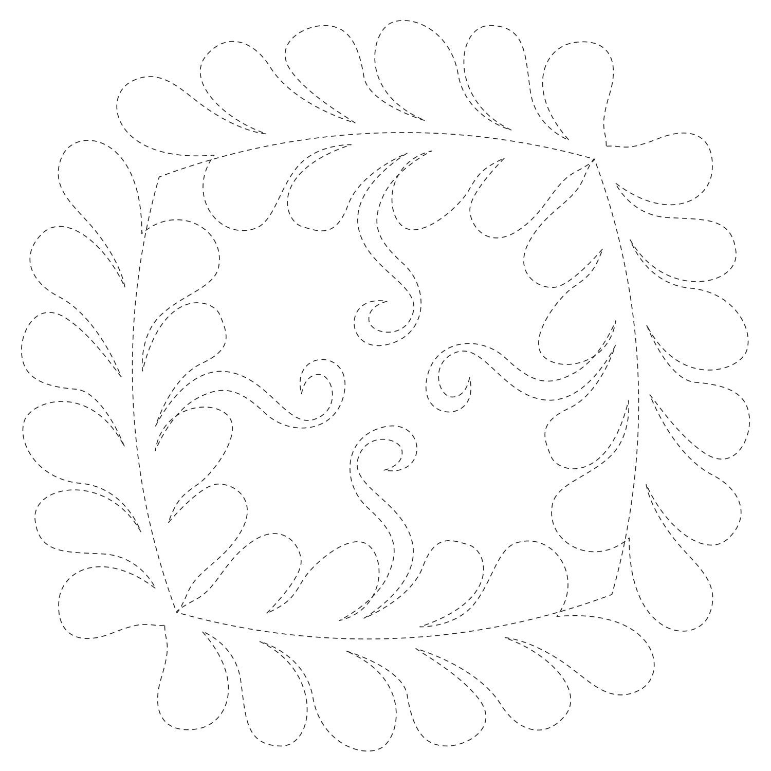 fancy-feathers-square-digital-quilting-motif-quilting-daily