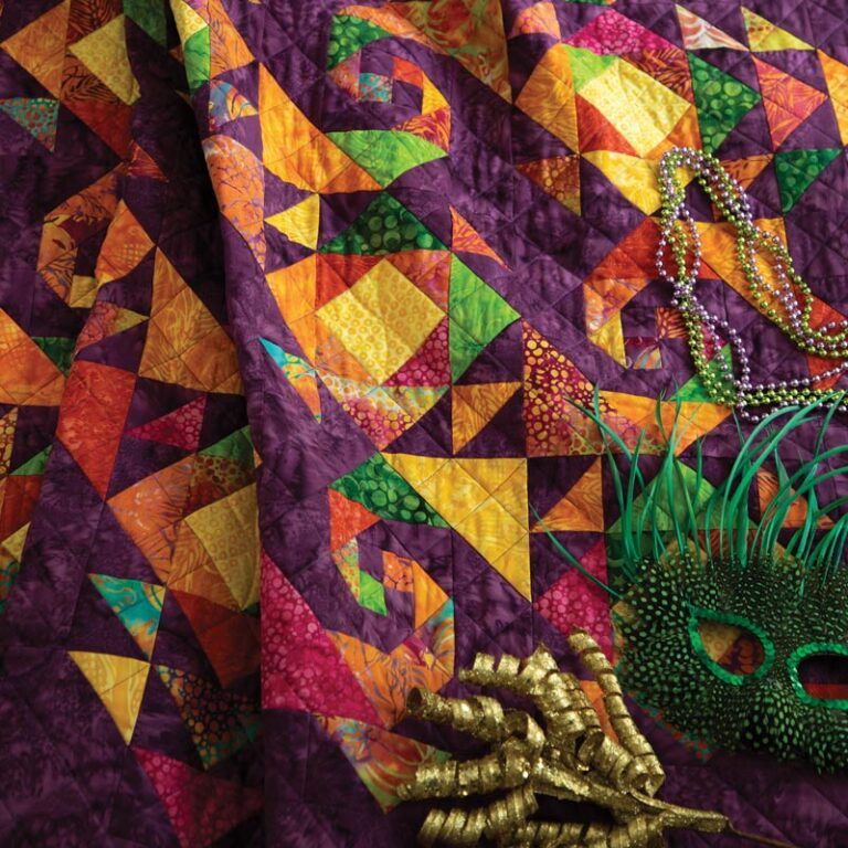 Mardi Gras Trail Quilt Pattern Download Quilting Daily