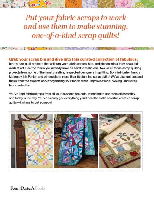 Creative Scrap Quilting eBook: 18+ Quilt & Project Patterns to Use All ...