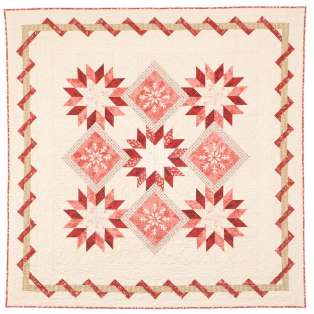 Snowy Stars Quilt Pattern Download Quilting Daily