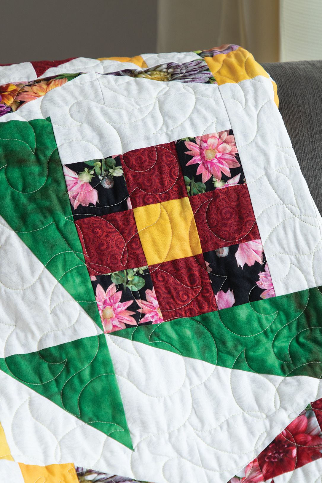 Winter Fraulein quilt in Liberty Cottons - Diary of a Quilter