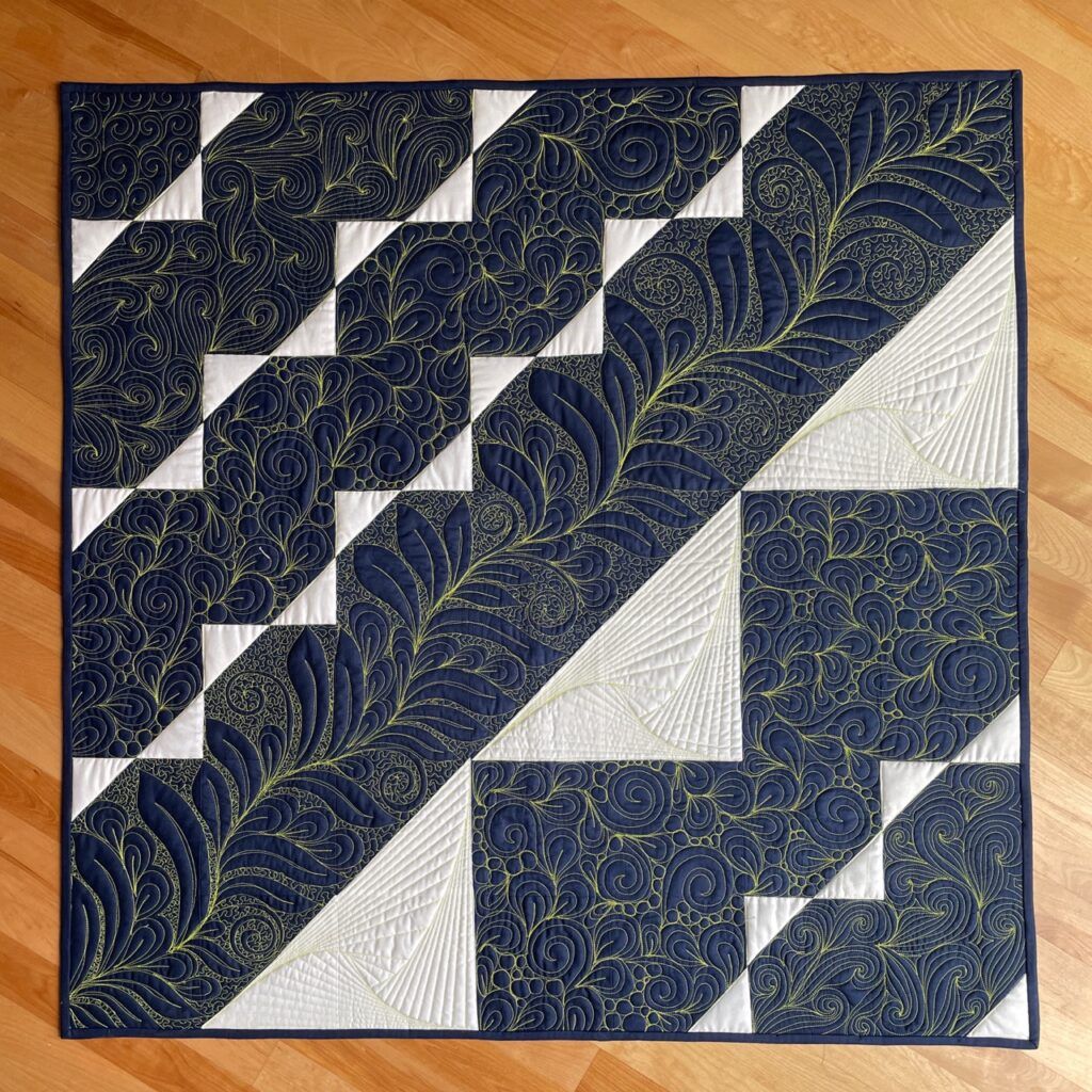 How to Quilt in Negative Space: choosing quilting designs on the