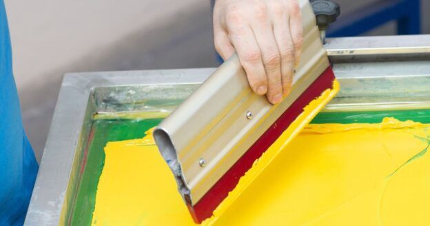 16 Width Wood Manual Screen Printing Squeegee (Complete)