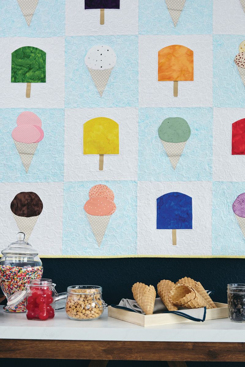 Ice Cream Quilt- Digital Download